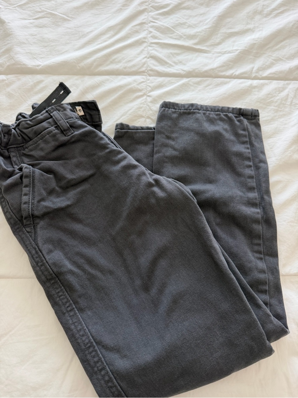 GAPKids Casual Elastic-Waist Pants in Dark Charcoal